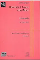 Heinrich Ignaz Franz von Biber Notenblätter Passacaglia