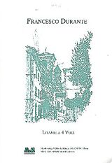 Francesco Durante Notenblätter Litanie à 4 voci für 4 Singstimmen