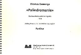 Thomas Demenga Notenblätter Palindromanie