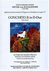 Franz Joseph Leonti Meyer von Schauensee Notenblätter Konzert D-Dur op.8,1 Nr.2