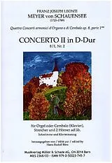 Franz Joseph Leonti Meyer von Schauensee Notenblätter Konzert D-Dur op.8,1 Nr.2