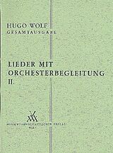 Hugo Wolf Notenblätter Lieder mit Orchesterbegleitung Band 2