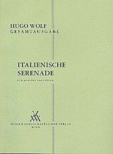 Hugo Wolf Notenblätter Italienische Serenade
