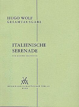 Hugo Wolf Notenblätter Italienische Serenade