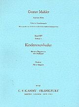 Gustav Mahler Notenblätter Kindertotenlieder
