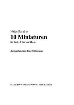 Helge Barabas Notenblätter 10 Miniaturen