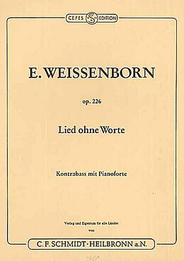 Ernst Weissenborn Notenblätter Lied ohne Worte