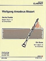 Wolfgang Amadeus Mozart Notenblätter 6 Duette Band 1 (Nr.1-3)