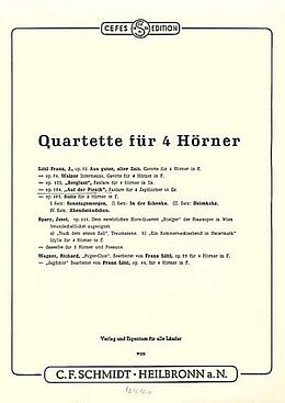 Franz Liftl Notenblätter CFS4440 Auf der Pirsch op.184