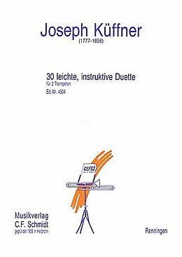 Joseph Küffner Notenblätter CFS4504 30 leichte instruktive Duette Band 1
