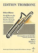 Oskar Blume Notenblätter 12 Duette Band 2 (Nr.7-12)