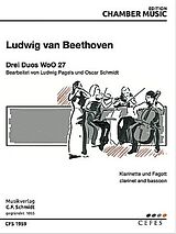 Ludwig van Beethoven Notenblätter 3 Duos WoO27