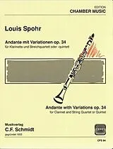 Ludwig (Louis) Spohr Notenblätter Andante und Variationen op.34
