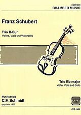 Franz Schubert Notenblätter CFS1499 Trio B-Dur