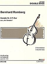 Bernhard Heinrich Romberg Notenblätter Sonate F-Dur Nr.2