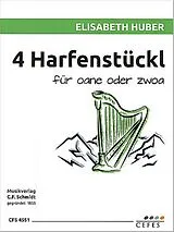 Elisabeth Huber Notenblätter 4 Harfenstückl für oane oder zwoa
