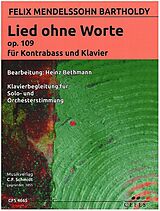 Felix Mendelssohn-Bartholdy Notenblätter Lied ohne Worte op.109