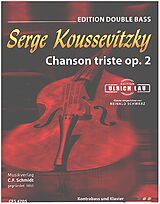 Serge Koussevitzky Notenblätter Chanson triste op.2