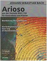 Johann Sebastian Bach Notenblätter Arioso aus der Kantate BWV156