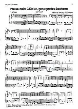 Johann Sebastian Bach Notenblätter Preise dein Glücke gesegnetes Sachsen BWV215