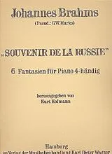 Johannes Brahms Notenblätter Souvenir de la Russie op.151