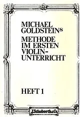Michael Goldstein Notenblätter Methode im ersten Violinunterricht Band 1