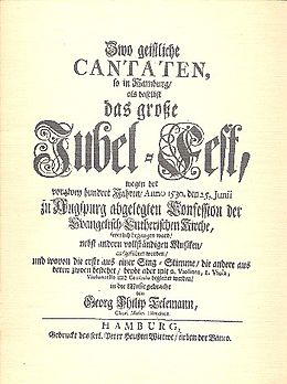 Georg Philipp Telemann Notenblätter 2 geistliche Kantaten