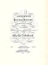 Charles Schuberth Notenblätter Nocturne op.6