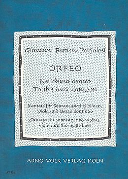 Giovanni Battista Pergolesi Notenblätter Orfeo Kantate