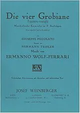 Ermanno Wolf-Ferrari Notenblätter Die vier Grobiane
