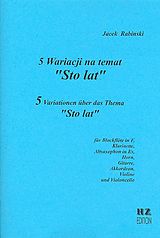 Jacek Ansgar Rabinski Notenblätter 5 Variationen über das Thema Sto lat