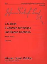 Johann Sebastian Bach Notenblätter 2 Sonaten BWV1021 und BWV1023