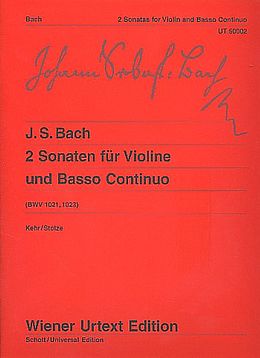 Johann Sebastian Bach Notenblätter 2 Sonaten BWV1021 und BWV1023