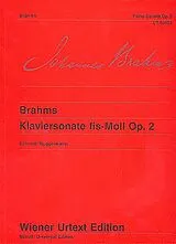 Johannes Brahms Notenblätter Sonate fis-Moll op.2 für Klavier