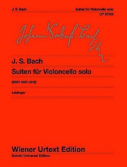 Johann Sebastian Bach Notenblätter Suiten BWV1007-1012 für