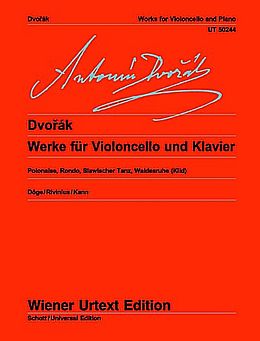 Antonín Dvorák Notenblätter Werke für Violoncello und Klavier