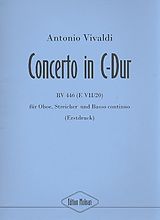 Antonio Vivaldi Notenblätter Konzert C-Dur RV446 für Oboe