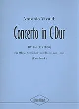 Antonio Vivaldi Notenblätter Konzert C-Dur RV446 für Oboe