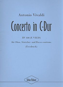 Antonio Vivaldi Notenblätter Konzert C-Dur RV446 für Oboe