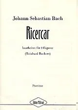 Johann Sebastian Bach Notenblätter Ricercar à 3
