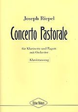 Joseph Riepel Notenblätter Concerto pastorale für Klarinette, Fagott und