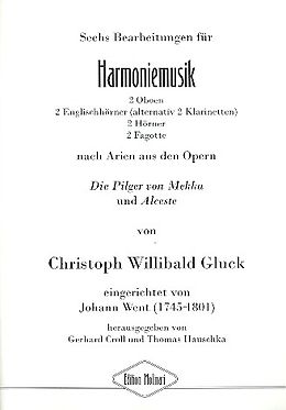 Christoph Willibald Gluck Notenblätter 6 Beabeitungen nach Opern-Arien