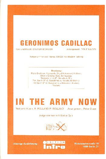 Geronimos Cadillac - In the Army now