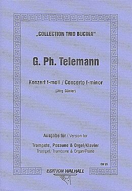Georg Philipp Telemann Notenblätter Konzert f-Moll