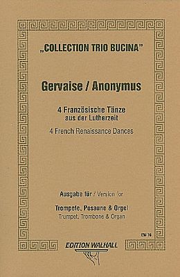 Claude Gervaise Notenblätter 4 französische Tänze aus der Lutherzeit