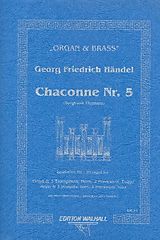 Georg Friedrich Händel Notenblätter Chaconne Nr.5