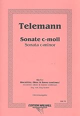 Georg Philipp Telemann Notenblätter Sonate c-Moll