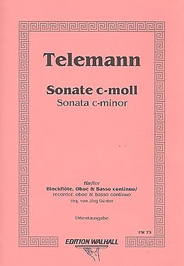 Georg Philipp Telemann Notenblätter Sonate c-Moll