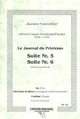 Johann Caspar Ferdinand Fischer Notenblätter Suiten Nr.5 und Nr.6