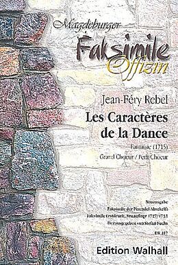 Jean-Féry Rebel Notenblätter Les caractères de la dance